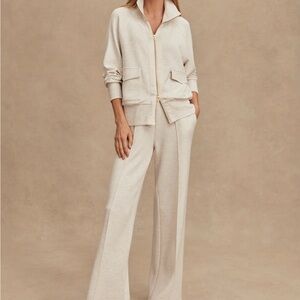 Varley Roxbury zip front sweatshirt